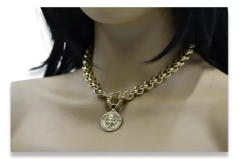 Pandantiv din aur ★ https://zlotychlopak.pl/ro/ ★ Semnul de aur 585 333 preț redus