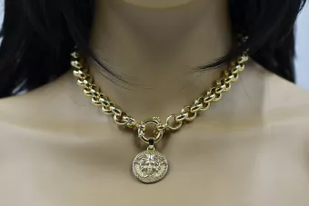 Золота підвіска ручна ручка ★ Zlotychlopak.pl ★ Gold hallmark 585 333 низька ціна