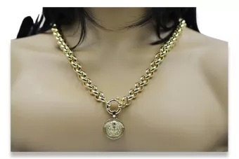 Pandantiv din aur ★ https://zlotychlopak.pl/ro/ ★ Semnul de aur 585 333 preț redus