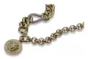 Gold 14k 585 greek chain 40cm-50cm avec pendentif de méduses cb025yέcfb010yέcpn053y