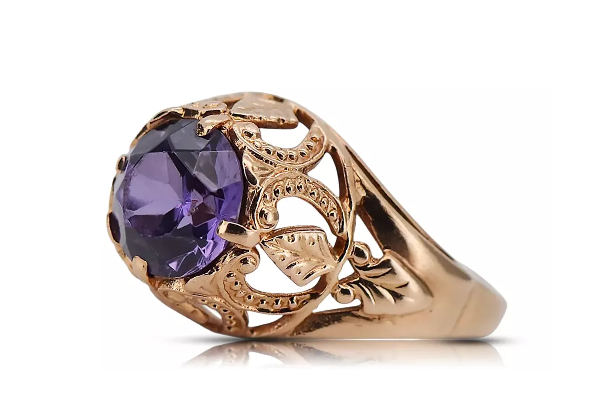 Russe rose soviétique 14k 585 or Alexandrite Ruby Emerald Sapphire Zircon ring vrc080 Russe rose soviétique 14k 585 or Alexandrite Ruby Emerald Sapphire Zircon ring vrc080