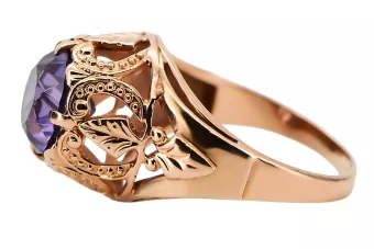 Russe rose soviétique 14k 585 or Alexandrite Ruby Emerald Sapphire Zircon ring vrc080