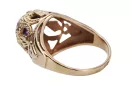 Russe rose soviétique 14k 585 or Alexandrite Ruby Emerald Sapphire Zircon ring vrc080