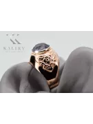 Ruso soviético rosa 14k 585 oro Alexandrite Ruby Esmeralda zafiro anillo Zircon vrc078
