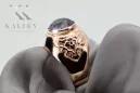 Ruso soviético rosa 14k 585 oro Alexandrite Ruby Esmeralda zafiro anillo Zircon vrc078