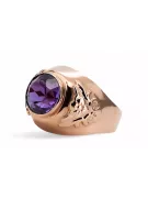 Ruso soviético rosa 14k 585 oro Alexandrite Ruby Esmeralda zafiro anillo Zircon vrc078