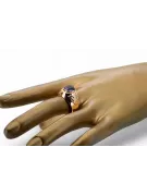 Ruso soviético rosa 14k 585 oro Alexandrite Ruby Esmeralda zafiro anillo Zircon vrc078