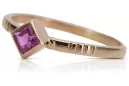 Inel sovietic rusesc din aur 585 trandafir 14k alexandrit rubin smarald safir zircon vrc014