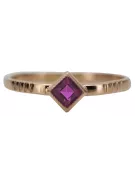 Russische sowjetische Rose 14 Karat 585 Gold Alexandrit Rubin Smaragd Saphir Zirkon Ring vrc014