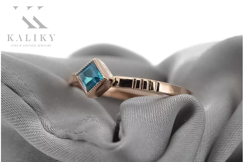 Руска съветска роза 14k 585 злато александрит рубин изумруд сапфир циркон пръстен vrc014