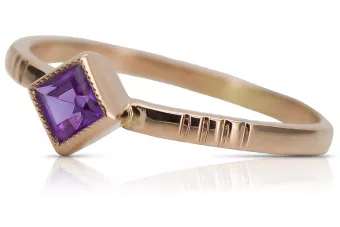 Russian Soviet rose 14k 585 gold Alexandrite Ruby Emerald Sapphire Zircon ring  vrc014