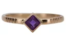 Russische sowjetische Rose 14 Karat 585 Gold Alexandrit Rubin Smaragd Saphir Zirkon Ring vrc014