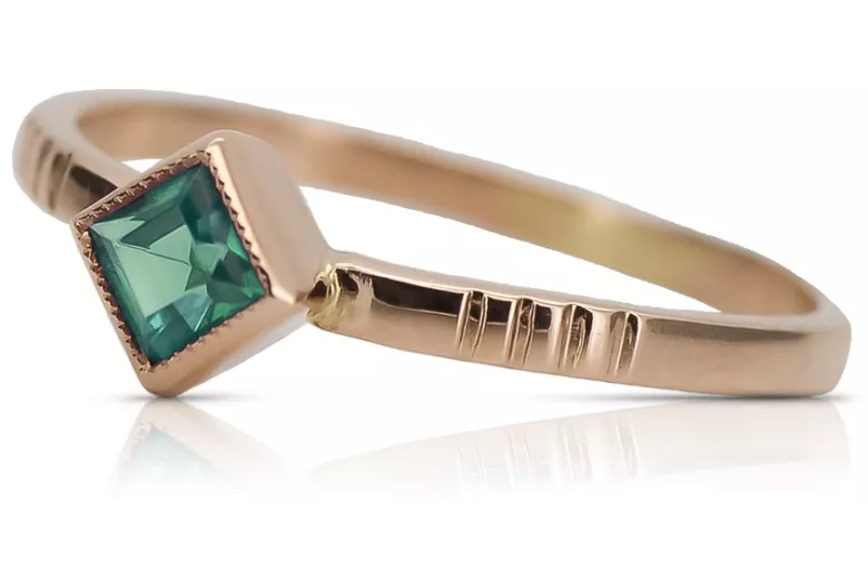 Rose soviétique russe 14k 585 or Alexandrite Ruby Emerald Sapphire Zircon ring vrc014