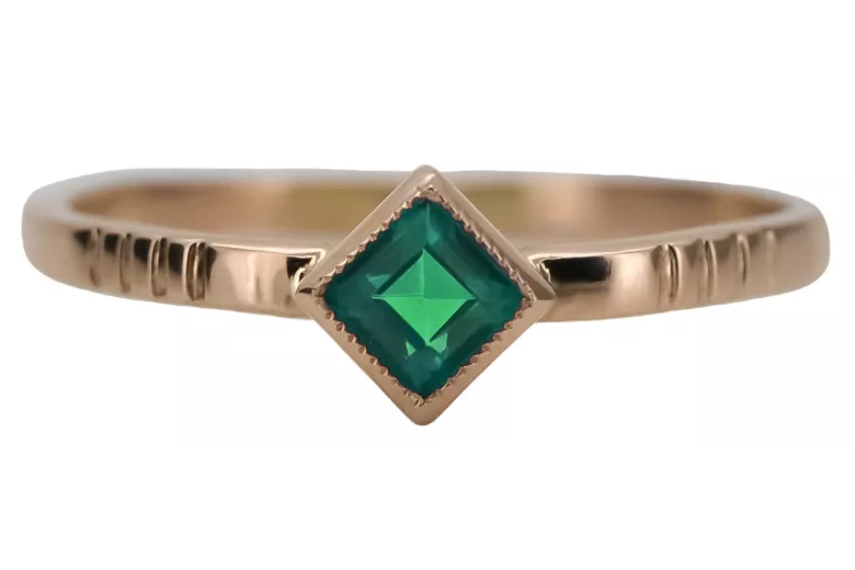 Rose soviétique russe 14k 585 or Alexandrite Ruby Emerald Sapphire Zircon ring vrc014