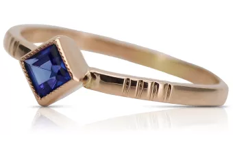 Russian Soviet rose 14k 585 gold Alexandrite Ruby Emerald Sapphire Zircon ring  vrc014