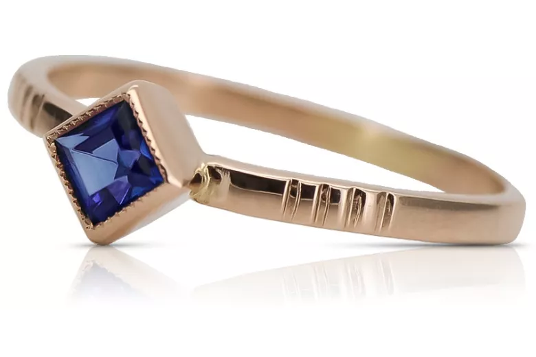 Rose soviétique russe 14k 585 or Alexandrite Ruby Emerald Sapphire Zircon ring vrc014