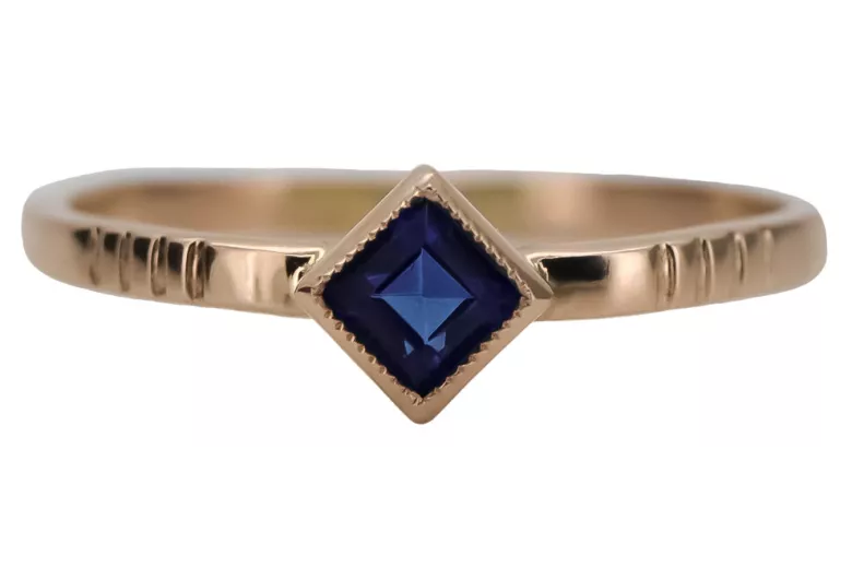 Rose soviétique russe 14k 585 or Alexandrite Ruby Emerald Sapphire Zircon ring vrc014