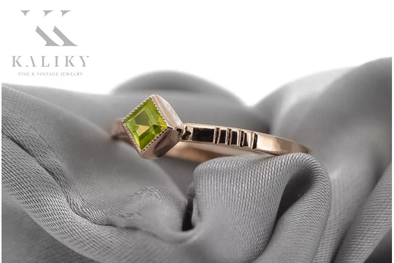 Ruso soviético rosa 14k 585 oro Alejandrita Rubí Esmeralda Zafiro Circón anillo vrc014