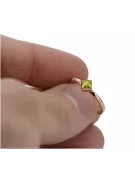 Pierścionek z różowego czerwonego złota 14k 585 z Peridotem vrc138 Vintage