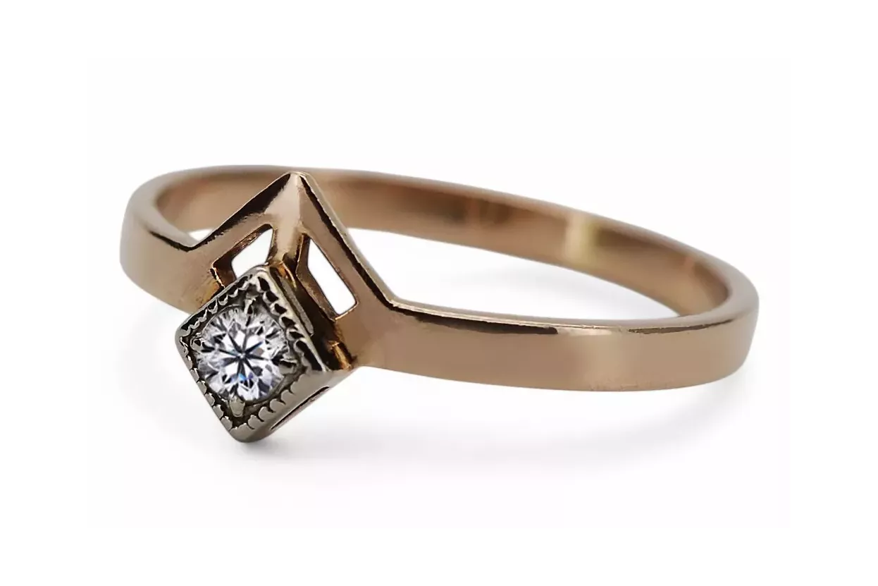 Russe rose soviétique 14k 585 or Alexandrite Ruby Emerald Sapphire Zircon ring vrc313