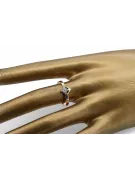 Російська радянська троянда 14k 585 з чорнінням Олексієм Рубі Емеральд Сапфір Зіркон кільце vrc313