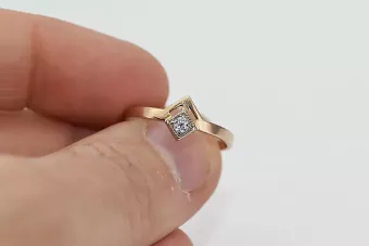 Russian Soviet rose 14k 585 gold Alexandrite Ruby Emerald Sapphire Zircon ring  vrc313