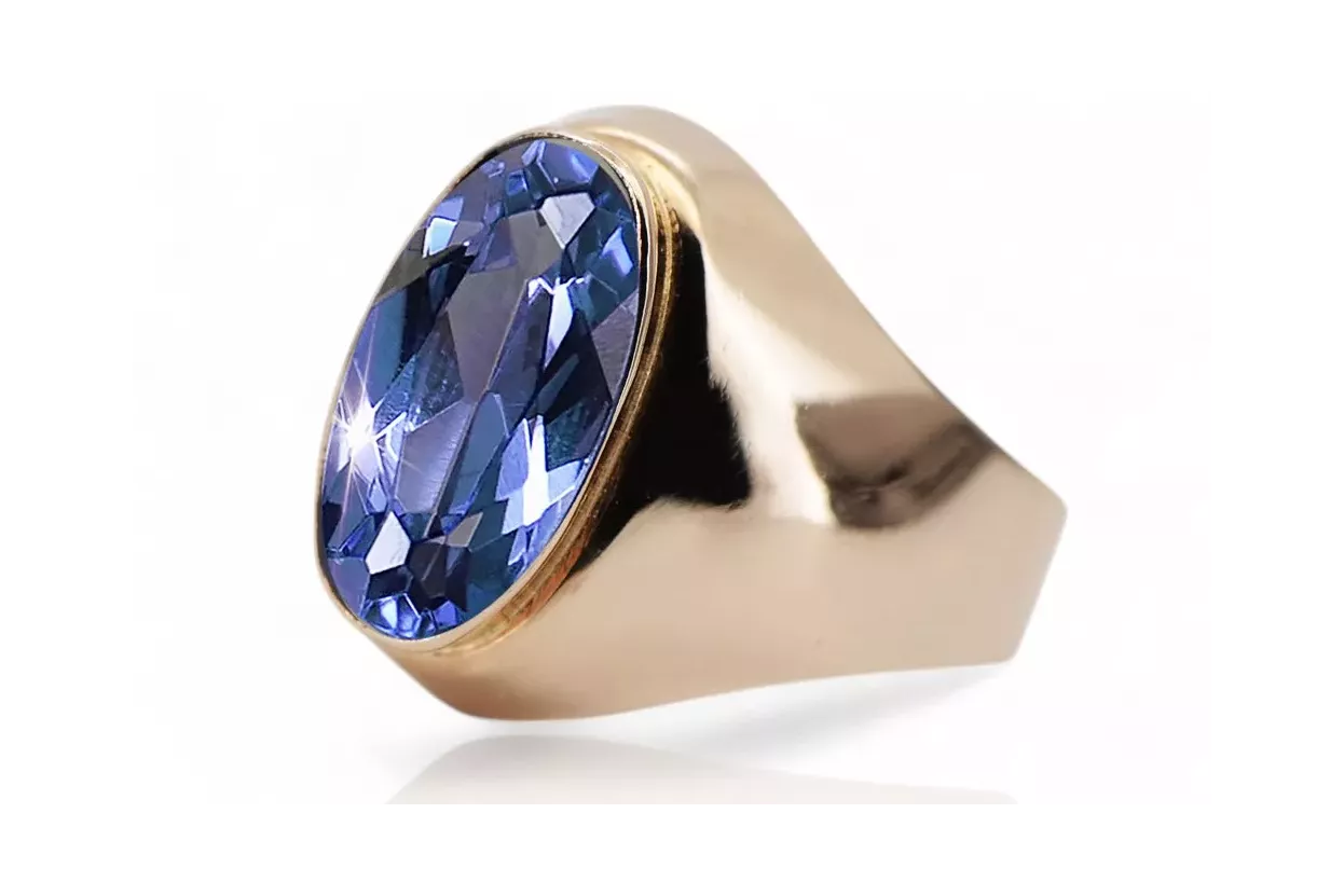 Rosă sovietică rusă 14k 585 aur Alexandrit Rubin Smarald Safir Zircon inel vrc077
