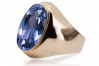 Rosa 14 Karat Gold 585 Alexandrit Ring vrc077r Vintage Russischer Sowjetischer Stil