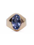 Rosă sovietică rusă 14k 585 aur Alexandrit Rubin Smarald Safir Zircon inel vrc077