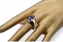 Російська радянська троянда 14k 585 з чорнінням, Олександр Ємеральд Сапфір Зіркон кільце vrc077