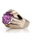 Inel sovietic rusesc din aur 585 trandafir 14k alexandrit rubin smarald safir zircon vrc016