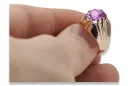 Inel sovietic rusesc din aur 585 trandafir 14k alexandrit rubin smarald safir zircon vrc016