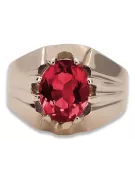 Russian Soviet rose 14k 585 gold Alexandrite Ruby Emerald Sapphire Zircon ring  vrc016