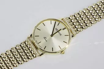 Златен мъжки часовник Geneve ★ zlotychlopak.pl ★ Gold чистота 585 333 Ниска цена!