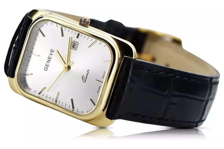 Montre hommes d'or Geneve ★ https://zlotychlopak.pl/fr/ ★ Pureté d'or 585 333 Low Price!