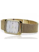 Yellow 14k 585 gold men's Geneve watch white dial mw001ydw&mbw021y