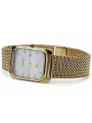 Yellow 14k 585 gold men's Geneve watch white dial mw001ydw&mbw021y