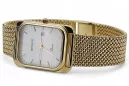 Yellow 14k 585 gold men's Geneve watch white dial mw001ydw&mbw021y