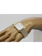 Jaune 14k 585 Geneve Geneve Watch Cadran blanc MW001YDW & MBW021Y