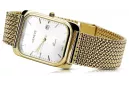 Yellow 14k 585 gold men's Geneve watch white dial mw001ydw&mbw021y