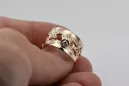 Russian Soviet rose pink 14k 585 gold Vintage ring vrn025