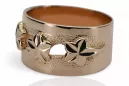 Russian Soviet rose pink 14k 585 gold Vintage ring vrn025