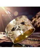 Radziecki 14k 585 złoty Rosyjski pierścionek z różowego złota vrn025