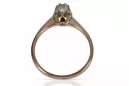 Ring Vintage Stil Zirkon Originales Vintage-Roségold aus 14 Karat vrc353r