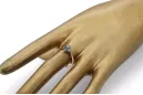 Винтидж бижута Пръстен Циркон Оригинално ретро 14k розово злато vrc353r