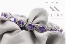 Pulsera de tenis de alejandrita y circonitas en oro blanco de 14k tbc001ws
