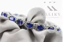 Білий 14k золотого тенісу sapphite і zircons браслет tbc001w