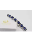 White 14k gold tennis sapphite and zircons bracelet tbc001w