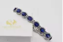 White 14k gold tennis sapphite and zircons bracelet tbc001w
