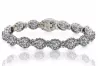 Tennisarmband aus 14 Karat Weißgold mit Zirkonen tbc001w